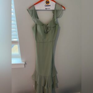 Elegant Green Bridesmaids Dress